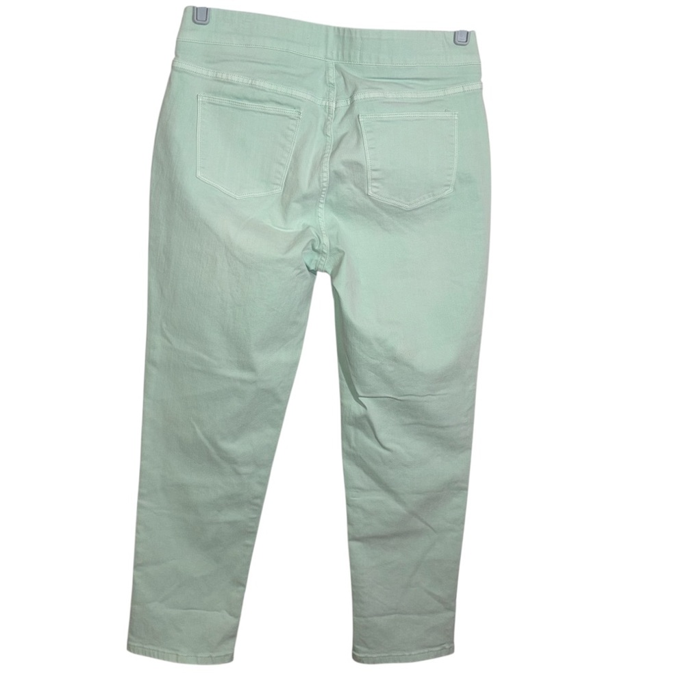 Soft Surroundings Jeans Ultimate Denim Pull On Straight Leg Mint Green Size PM - Picture 4 of 13
